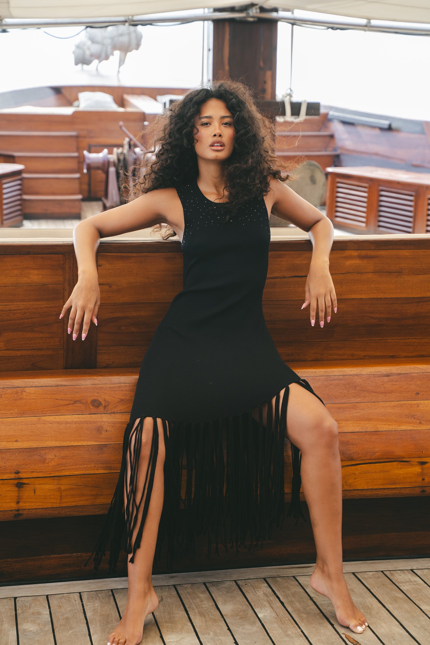The Open Back Fringe Dress - product view 3