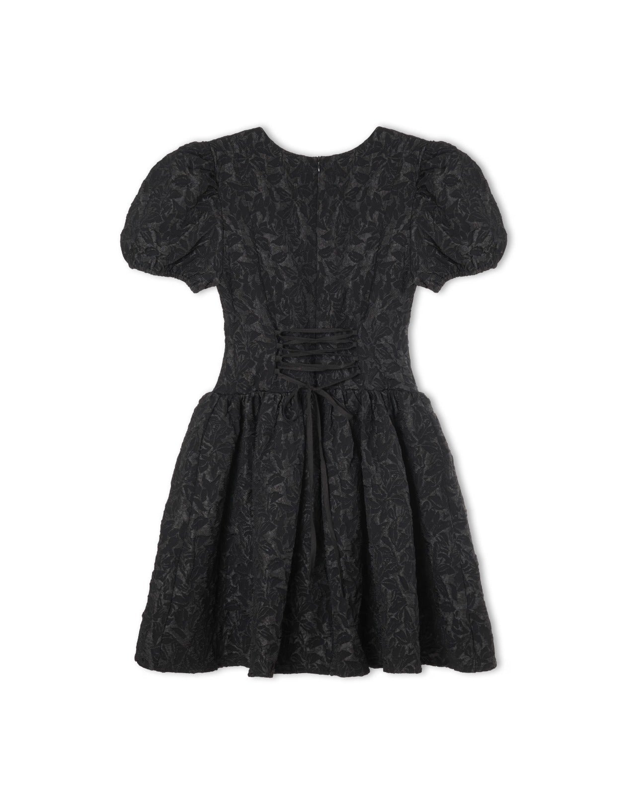 Structured Mini Puff Sleeved Dress - product view 3